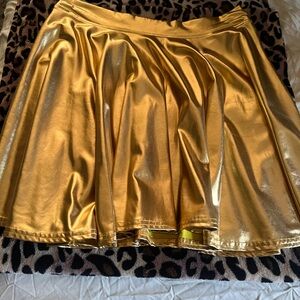 Gold Metallic Skirt